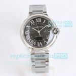 TW Factory Swiss Clone Cartier Ballon Bleu de 40mm Black Roman 2824 Watch 